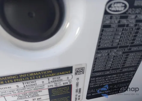 2020 Land Rover Range Rover Velar P250 S z USA, uszkodzony, nr VIN SALYB2EX7LA238806